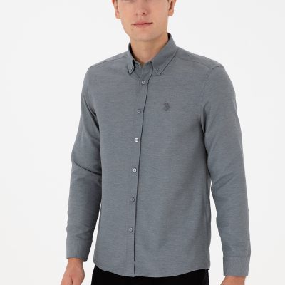 پیراهن مردانه ذغالی U.S. Polo Assn.