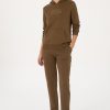 سویشرت زنانه خاکی U.S. Polo Assn.