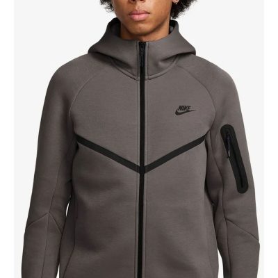 سویشرت زنانه هودی Tech Fleece Windrunner - قهوه‌ای
