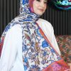 شال زنانه کرپ بژ Afvente