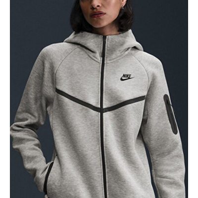 سویشرت زنانه هودی Tech Fleece Windrunner - Grey