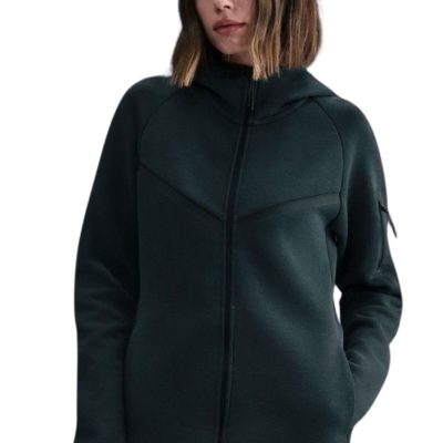 سویشرت زنانه هودی Tech Fleece Windrunner - KoyuDarkYeşil