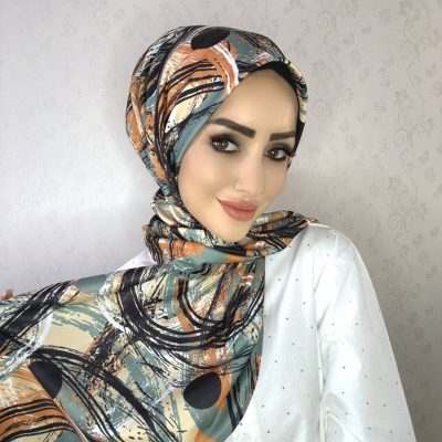 شال آماده پرا مدل DP5 با طرح دار، چانه‌ای و دکمه‌ای - DP9