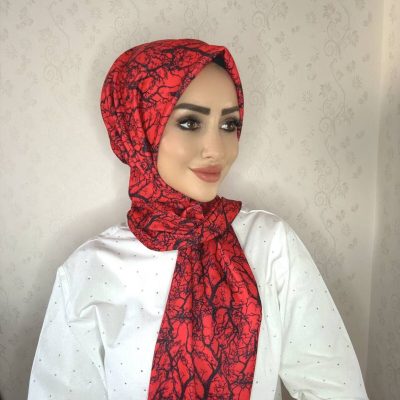 شال آماده پرا مدل DP5 با طرح دار، چانه‌ای و دکمه‌ای - DP21