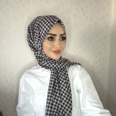 شال آماده پرا مدل DP5 با طرح دار، چانه‌ای و دکمه‌ای - DP7
