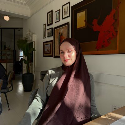 شال جاکار مشکی طرح‌دار - Acı Kahve