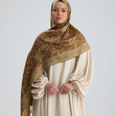 رویال پاساژ سری - کالکشن کشمیر / شال کشمیری بافته شده - Sahra Gold