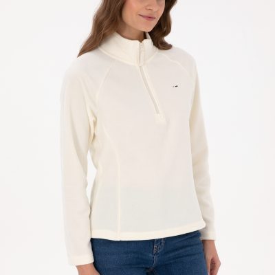 سویشرت زنانه کرم U.S. Polo Assn.