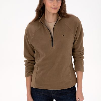 سویشرت زنانه خاکی U.S. Polo Assn.