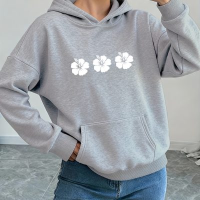 سویشرت اورسایز یقه‌دار (V-Neck) یونیسکس بیسیک - Gri833