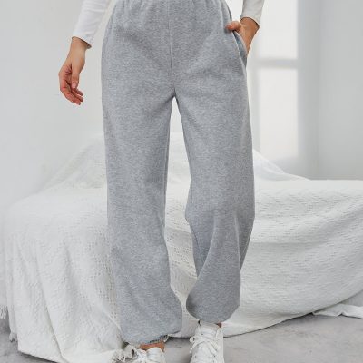 سویشرت اورسایز یقه‌دار (V-Neck) یونیسکس بیسیک - Gri523