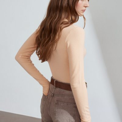 پیراهن بافتنی Dilvin 90260 زنانه بژ
