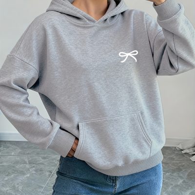 سویشرت اورسایز یقه‌دار (V-Neck) یونیسکس بیسیک - Gri303