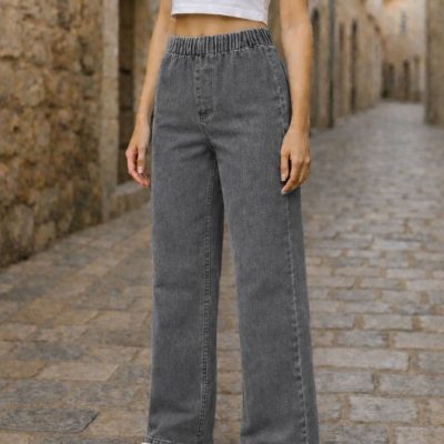 شلوار جین اسلیم مشکی مدل SLIM-01 - Açık Gri