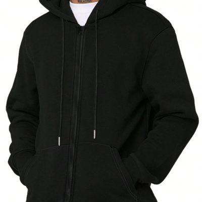 سویشرت اورسایز یقه‌دار (V-Neck) یونیسکس بیسیک - Siyah589