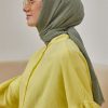 شال زنانه بافتنی سبز Salland