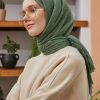 شال زنانه بافتنی سبز Salland
