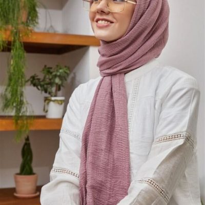 شال بورومجک رنگ قهوه‌ای سوخته (بدون نیاز به اتو، بافت سبک و تنفس‌پذیر، ابعاد بزرگ و نازک) - rose