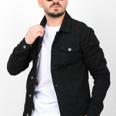 کت جین مشکی اسلیم فیت مردانه