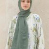 شال زنانه سبز Nilbutik