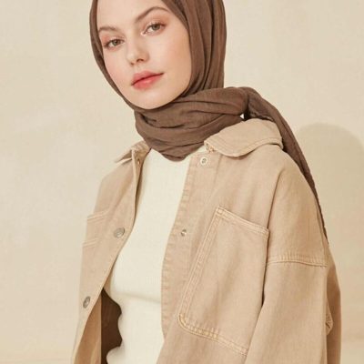 شال بورومجوک مشکی - شتری