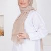 شال زنانه قهوه‌ای Nilbutik