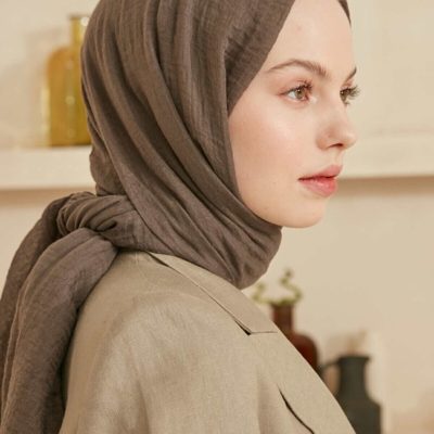 شال بورومجوک مشکی - tozlukahve