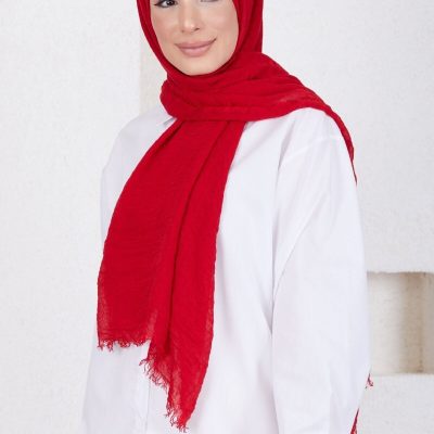 شال بورومجوک مشکی - قرمز