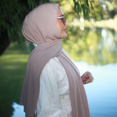 شال حریر مدینه مشکی - vizon