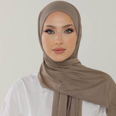 شال لوکس پنیه کویو ویزن - شال جرسی زنانه حجاب لایکرا