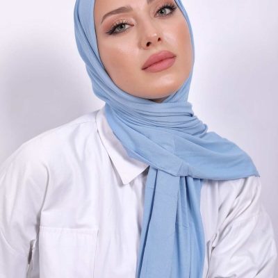 شال لوکس پنبه‌ای بب ماوی - شال جرسی زنانه مسلمانان