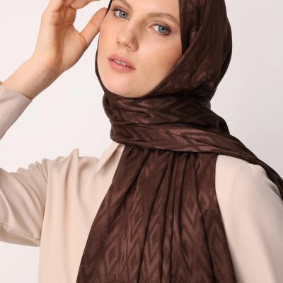 شال جاکارد براق با طرح کارو - Bitter