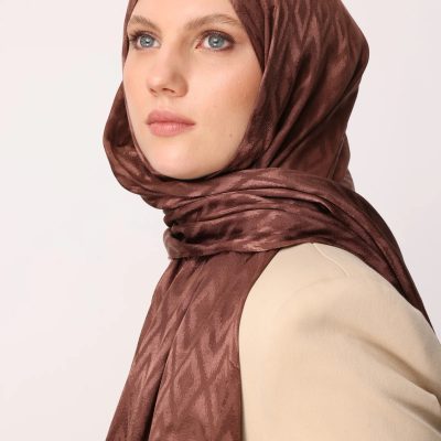 شال جاکارد براق با طرح کارو - Yalı