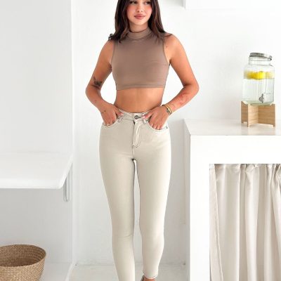 شلوار جین زنانه لاکچری مدل JENNIE-BLUE BLACK-K، اسکینی سوپر فیت، کمر بلند و کشسان - TAŞ