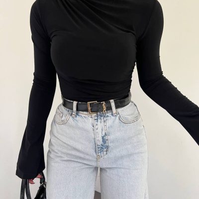 بلوز زنانه Butik Beyza قهوه‌ای