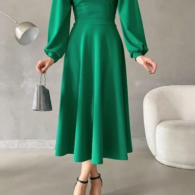 پیراهن مجلسی زنانه سبز Planet Prestige