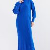 پیراهن مجلسی زنانه آبی Bigdart