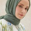 شال زنانه سبز Nilbutik