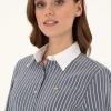 تیشرت تونیک زنانه U.S. Polo Assn. بژ - سورمه‌ای