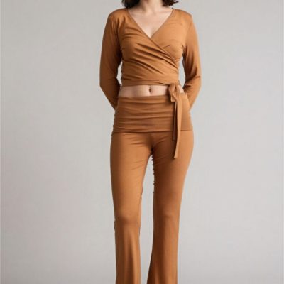 شلوار زنانه Mavi مدل Wide Leg با جیب، کمر بلند، قد استاندارد از جنس ترکیب کتان Defacto