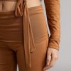 شلوار تایت اسپانیایی زنانه دوفاکتو مدل 3436148 — Camel Defacto