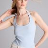کاشکورس زنانه دFacto یقه‌هالتر فیتیل دار 3470723 — آبی روشن Defacto