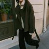 پالتو زنانه یقه ایستاده زارا خاکی