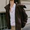 کاپشن زنانه زارا قهوه‌ای