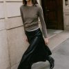 بافت زنانه تریکو زارا قهوه‌ای