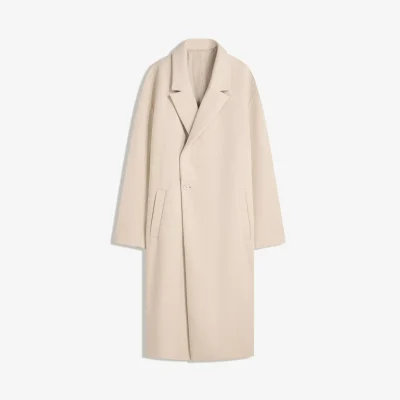 کت پارچه ای پشمی دو سینه bershka