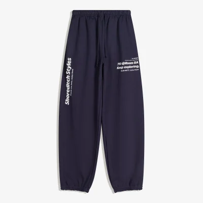 شلوار جoggینگ طرح‌دار مخملی bershka
