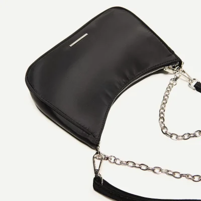 کیف زنجیری ساتن چندمنظوره کراس بادی bershka
