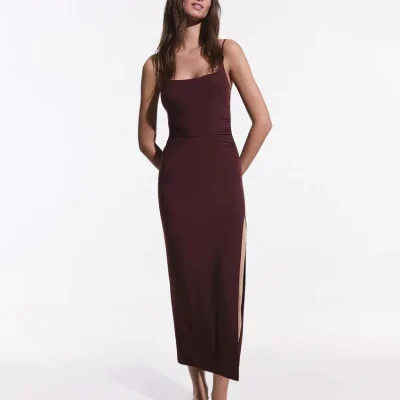 میدی‌دریس بنددار چین‌دار bershka