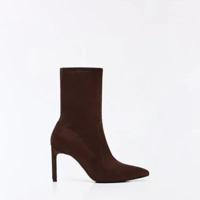 استرچ بوت پاشنه‌دار زنانه bershka